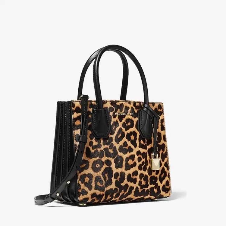 Michael Kors Mercer 中号豹纹小牛皮风琴包
