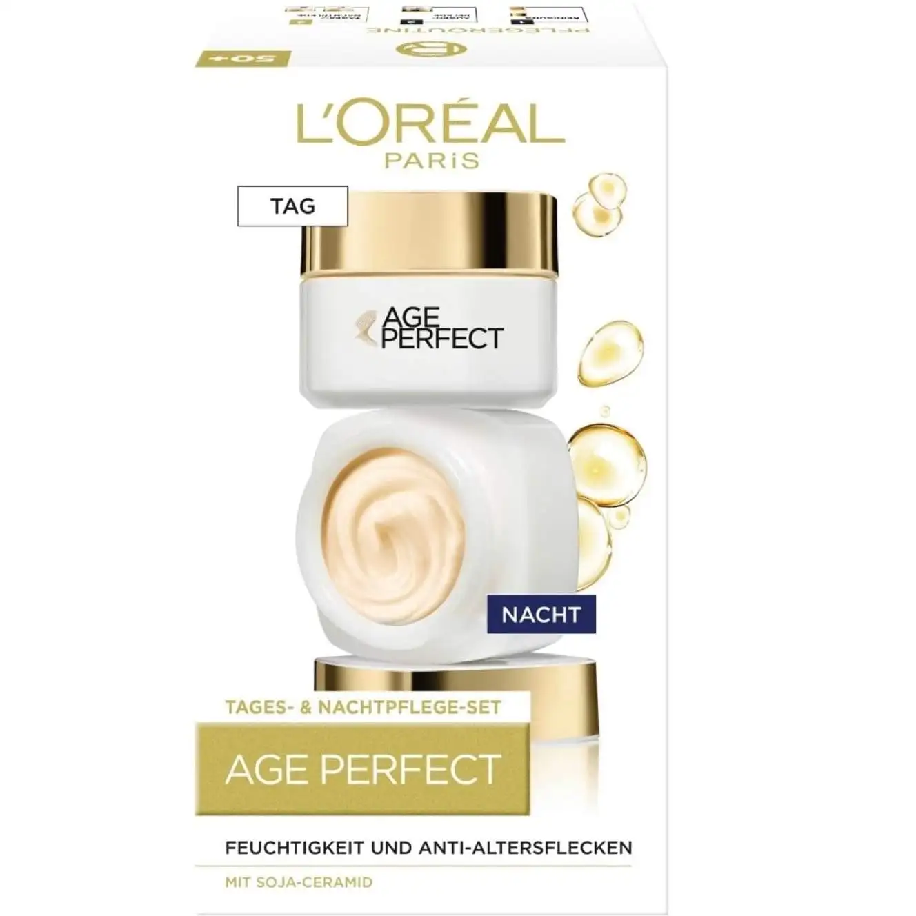 L'OREAL Paris 欧莱雅 金致臻颜抗衰老日霜+晚霜套装