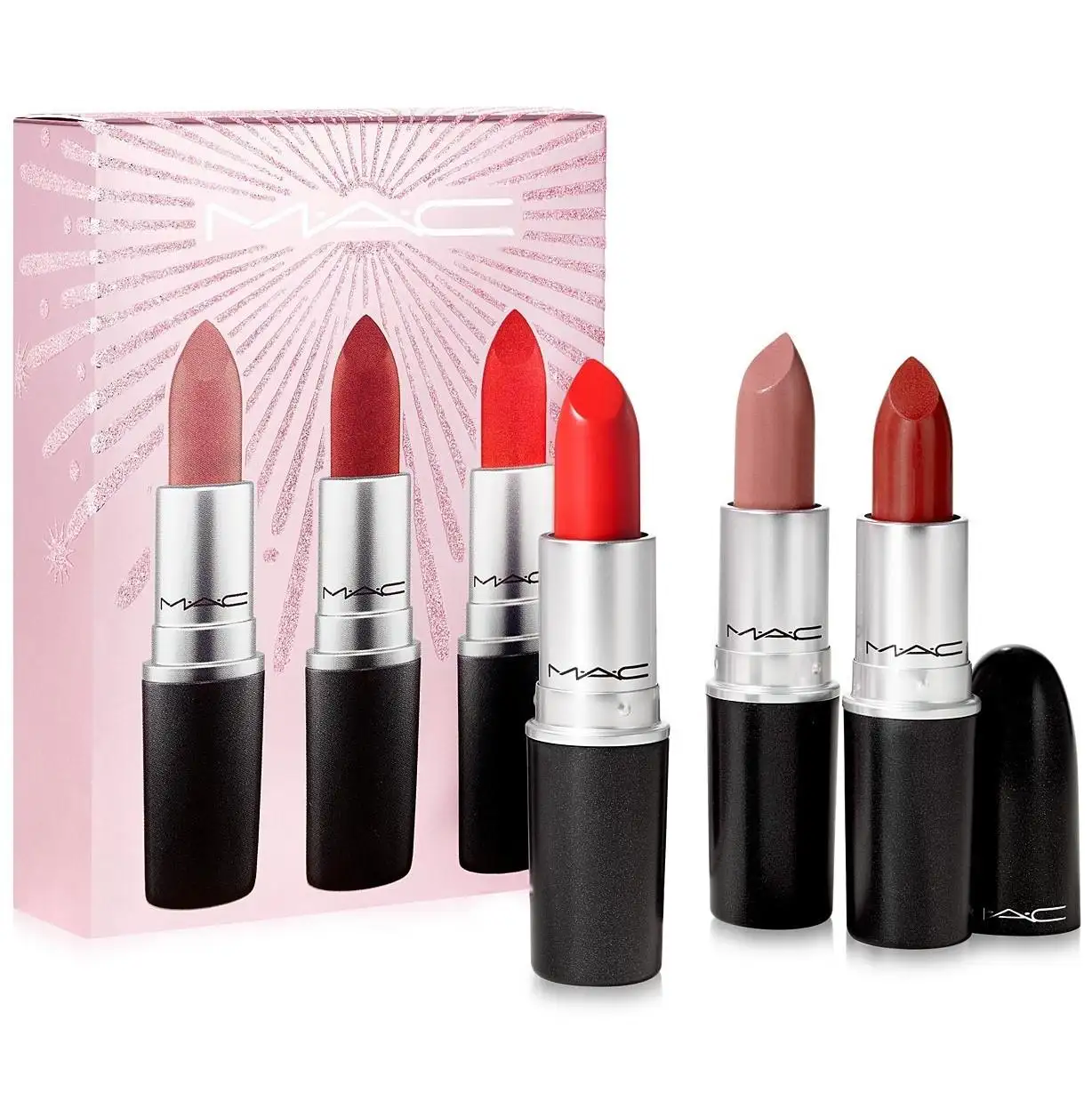 MAC × Macy's 2020冬日烟火唇膏3件套 梅西专享套装