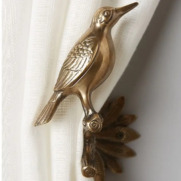 Anthropologie 镀金鸟窗帘系带