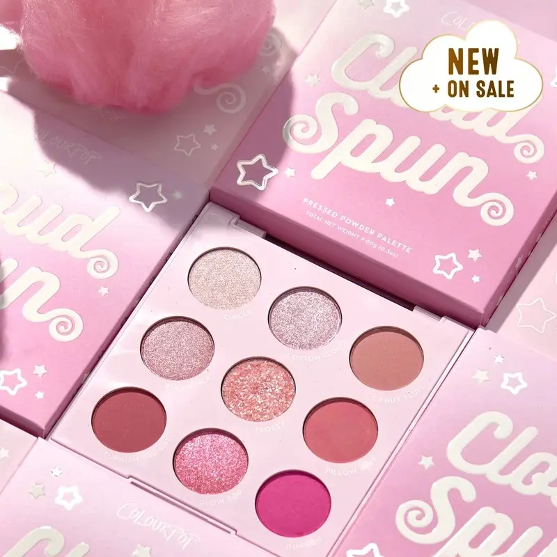 ColourPop 全新9色眼影盘 cloud spun 樱花粉