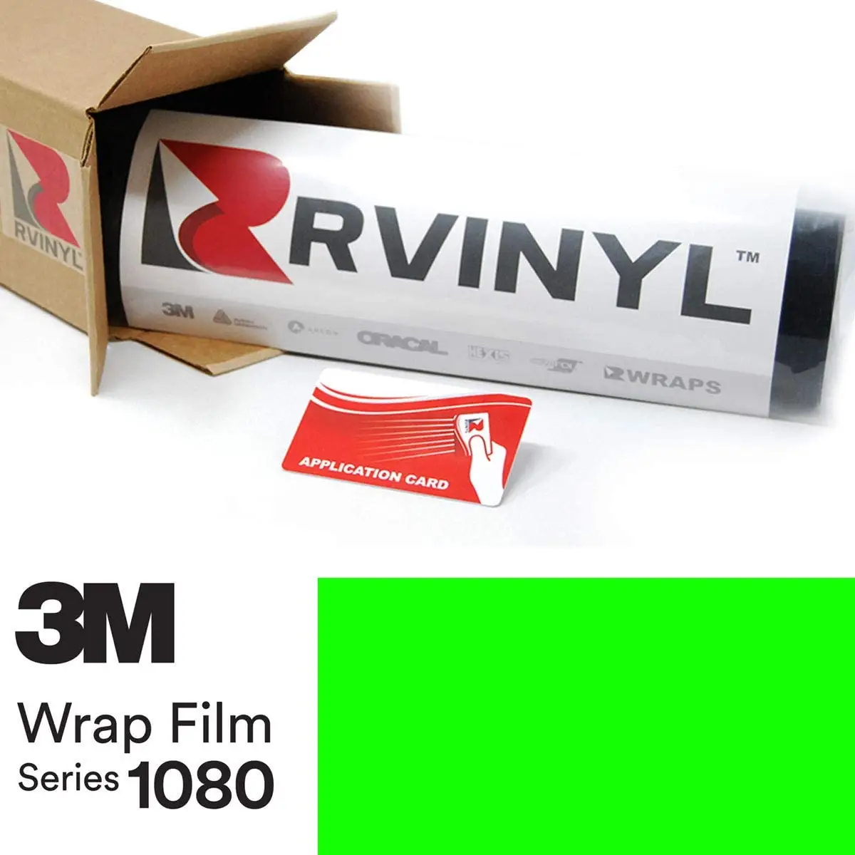 3M 1080 VCW17120 缎面霓虹荧光绿
