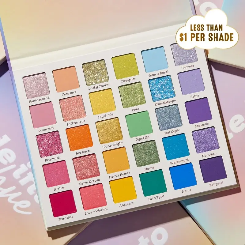 ColourPop 卡泡 30色眼影盘 fade into hue