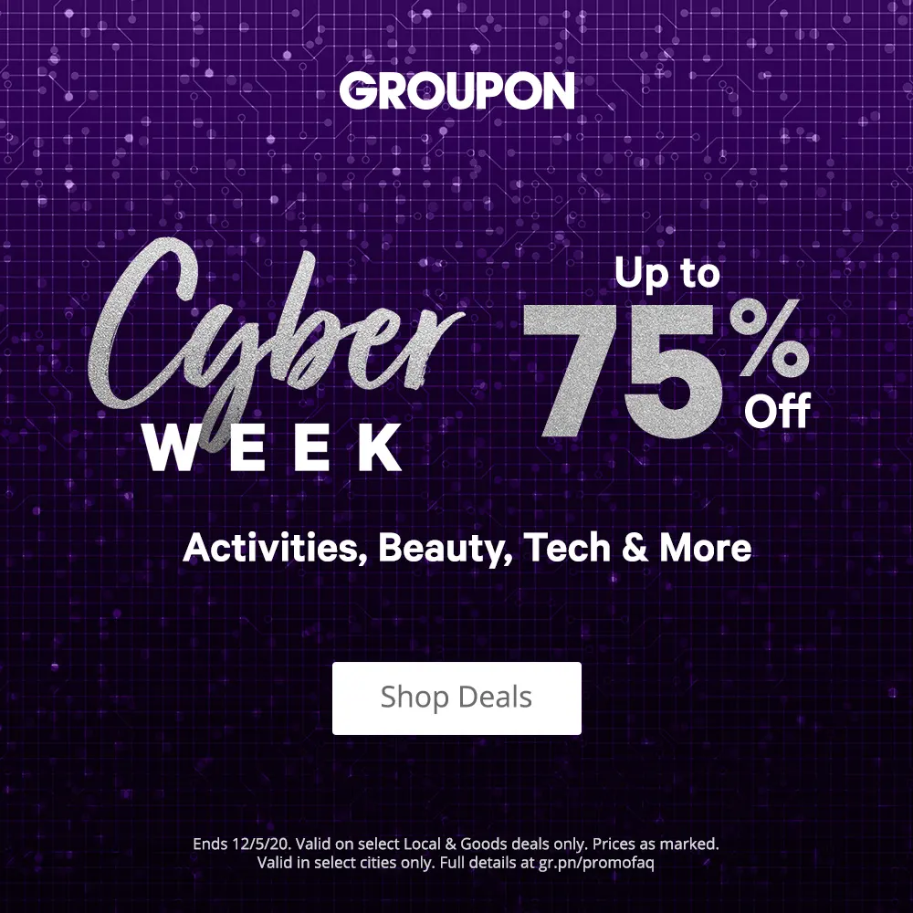 Groupon US：出行活动、美容护肤等服务