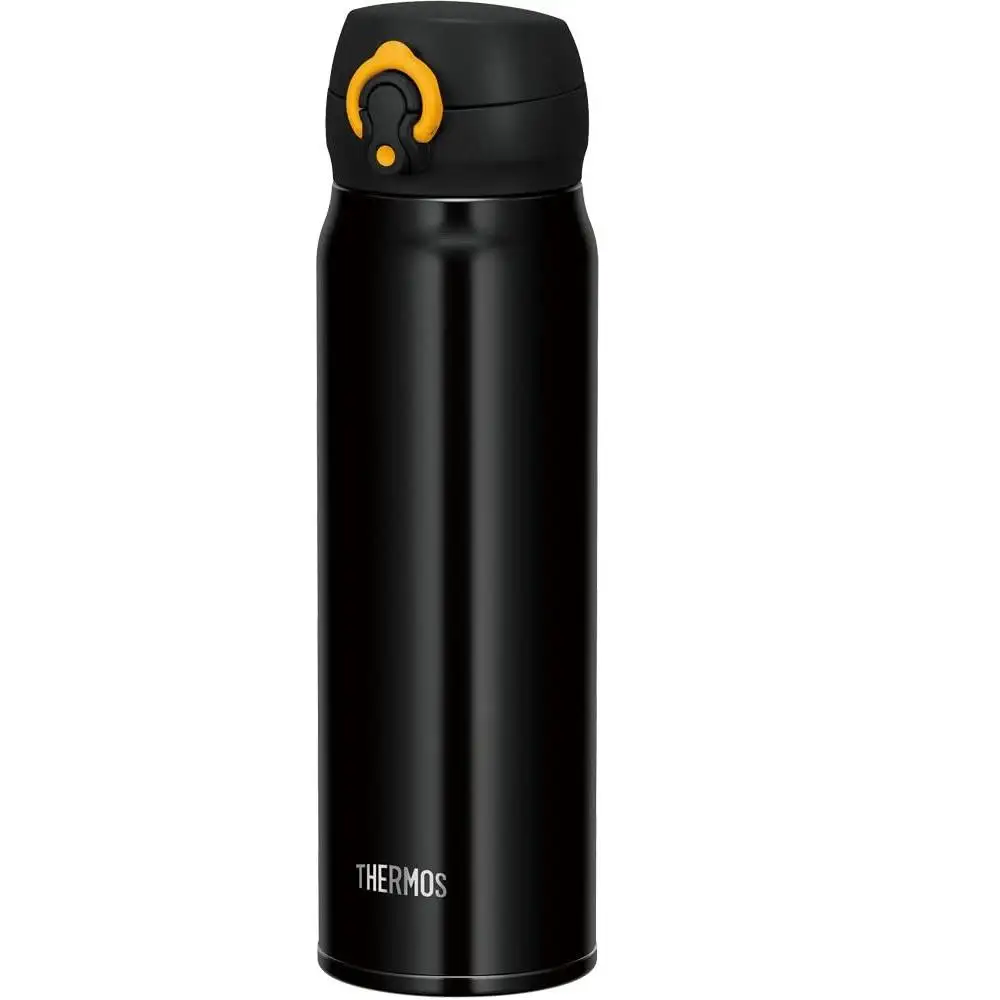 好价!THERMOS 膳魔师 一键开启式便携式保温杯 600ml 黑黄色 JNL-603 BKY