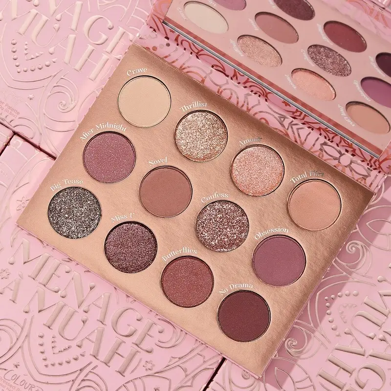 Colourpop 卡拉泡泡 menage a muah干枯玫瑰盘