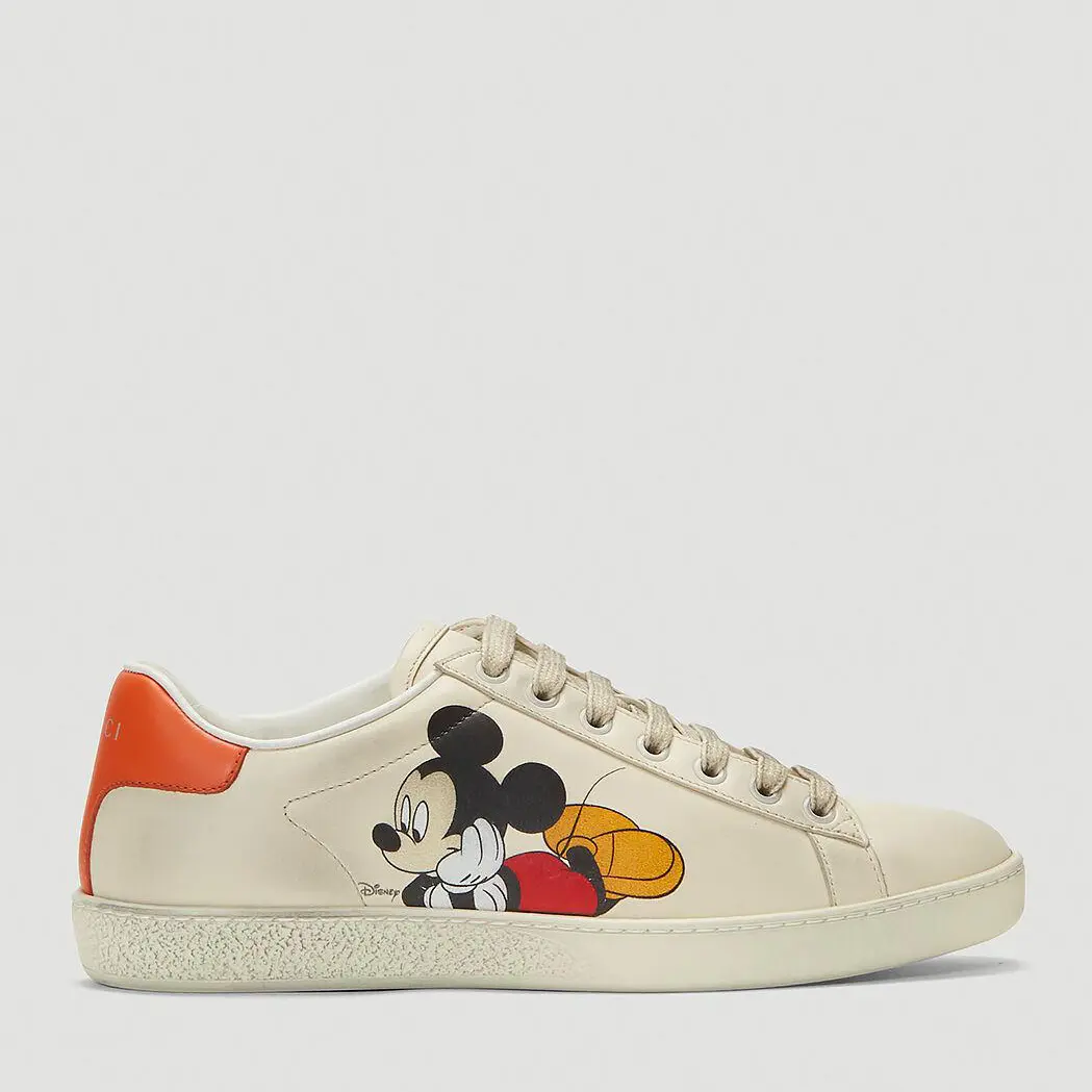 GUCCI X 迪士尼 限量米奇款ACE小脏鞋