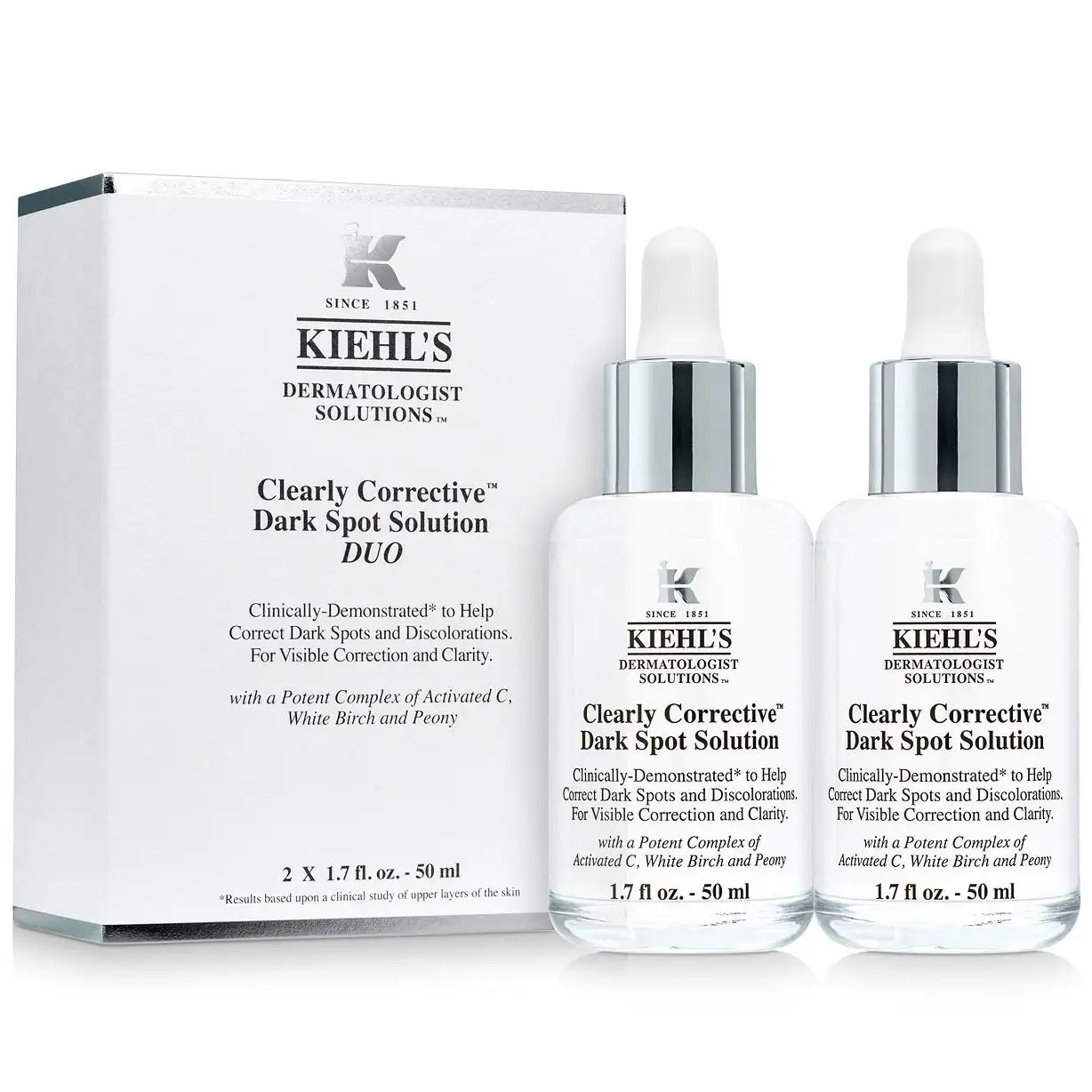 Kiehl's 科颜氏 焕白亮肤淡斑精华套装 50ml*2 价值$170