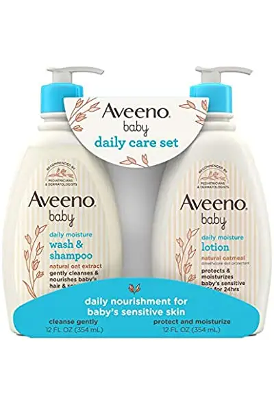 Aveeno 艾维诺 宝宝洗发沐浴二合一 354ml+保湿滋润乳液 354ml