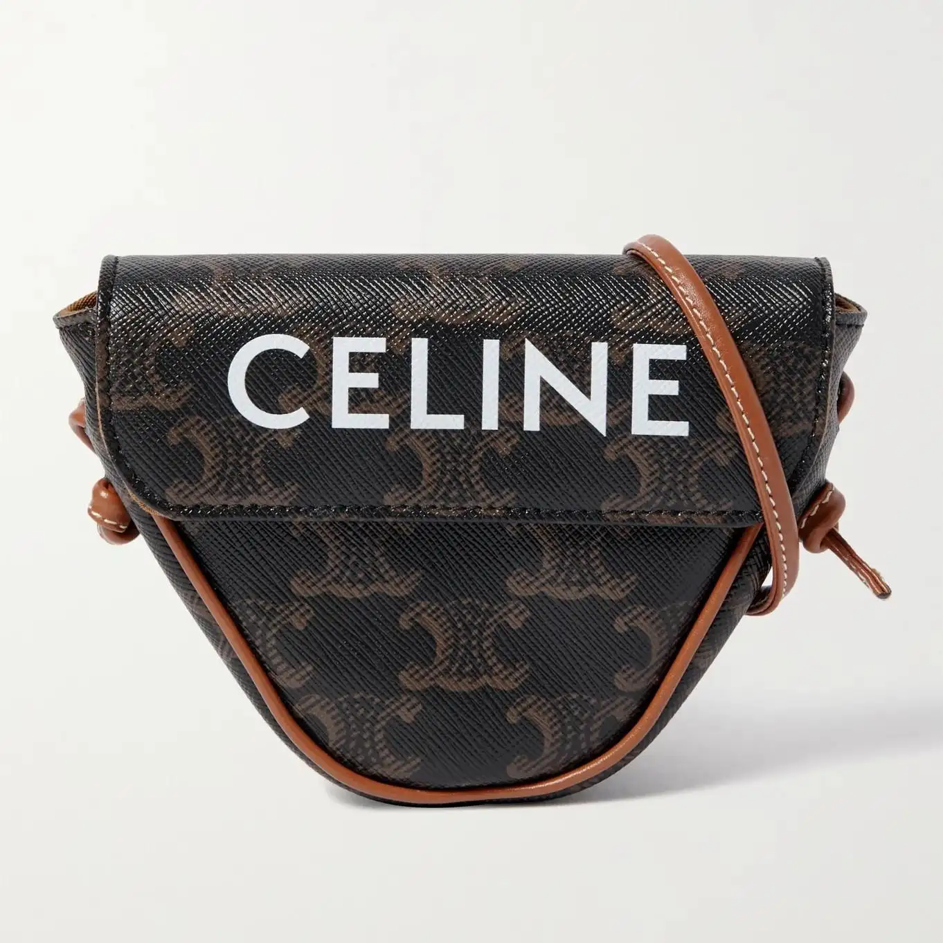 CELINE HOMME 皮革 斜挎三角包