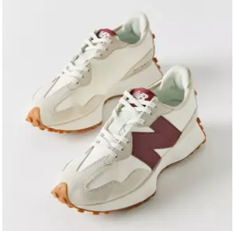 New Balance 327 皮标拼色运动鞋