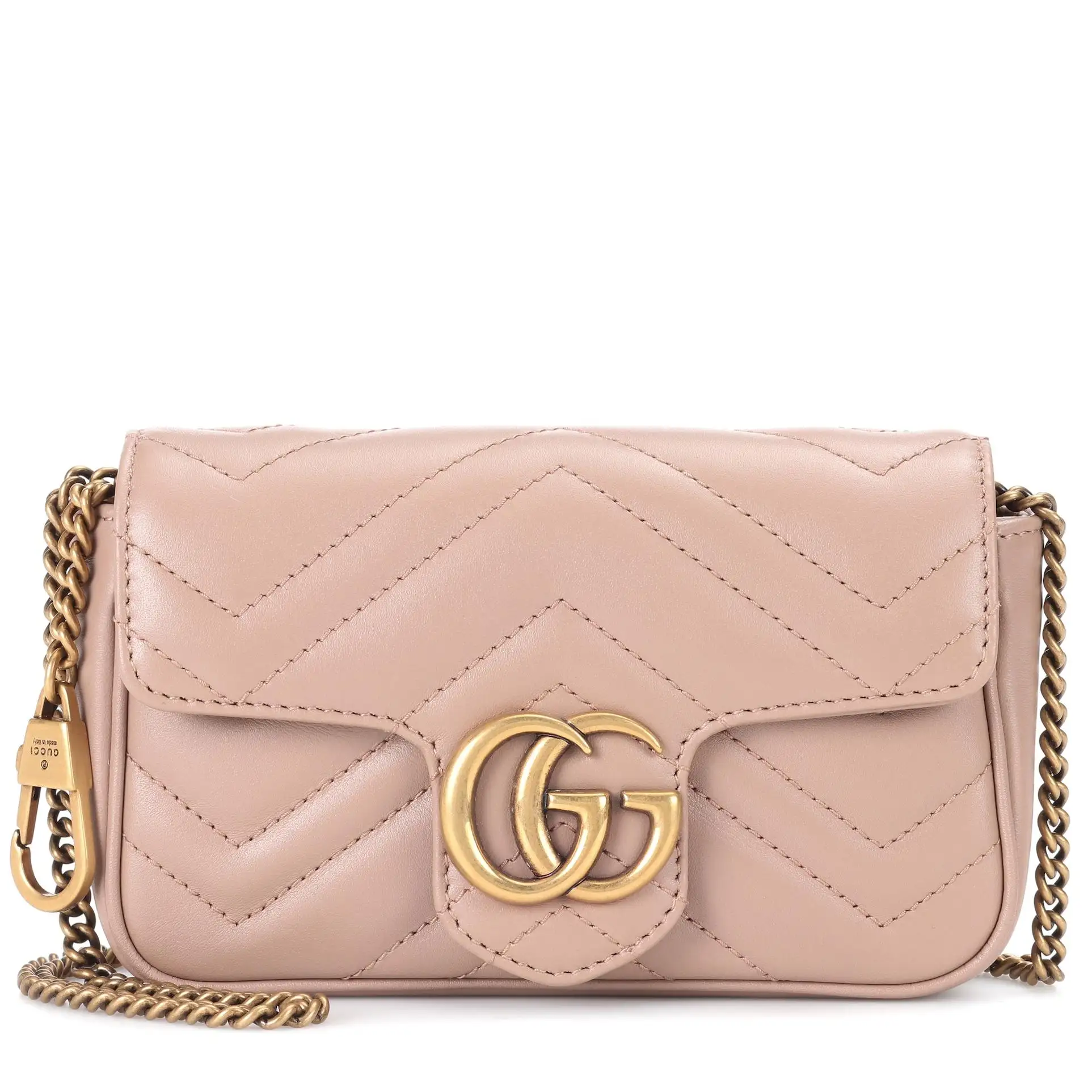 GUCCI 爆款奶茶色GG Marmont supermini