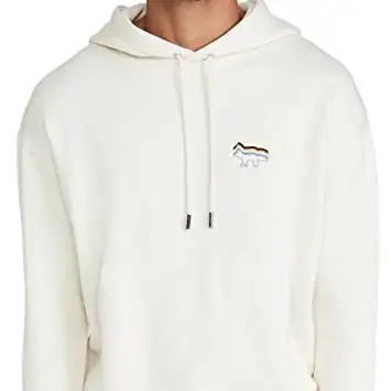 Maison Kitsune 渐变彩虹连帽衫 码全