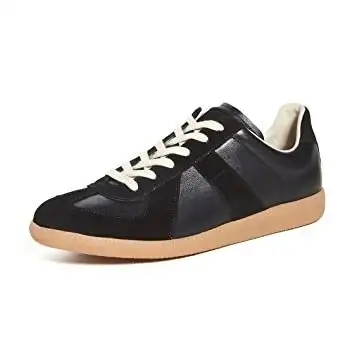 Maison Margiela 亮皮 黑色 低帮运动鞋 黄金码全