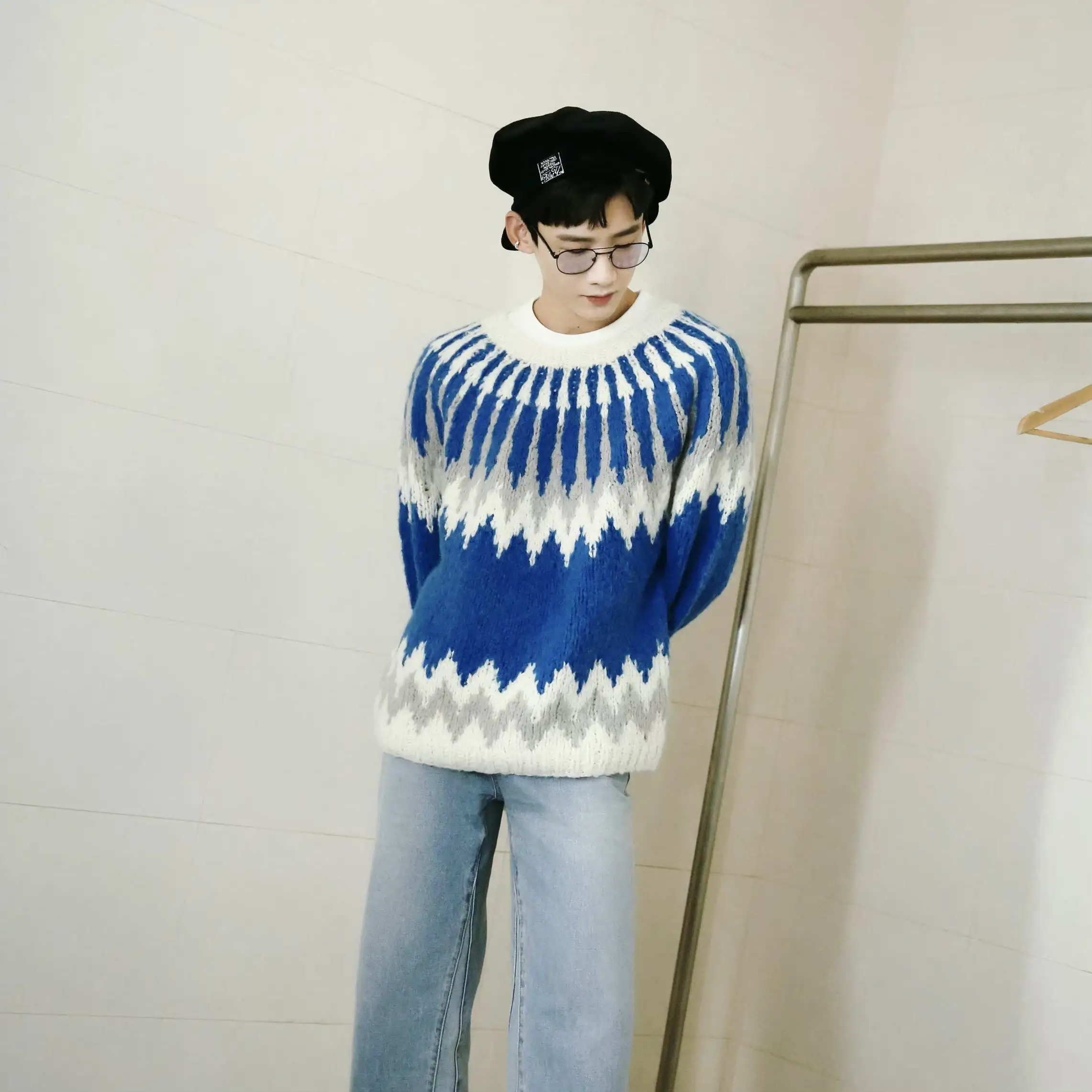 ANDERSSON BELL 嵌花针织毛衣