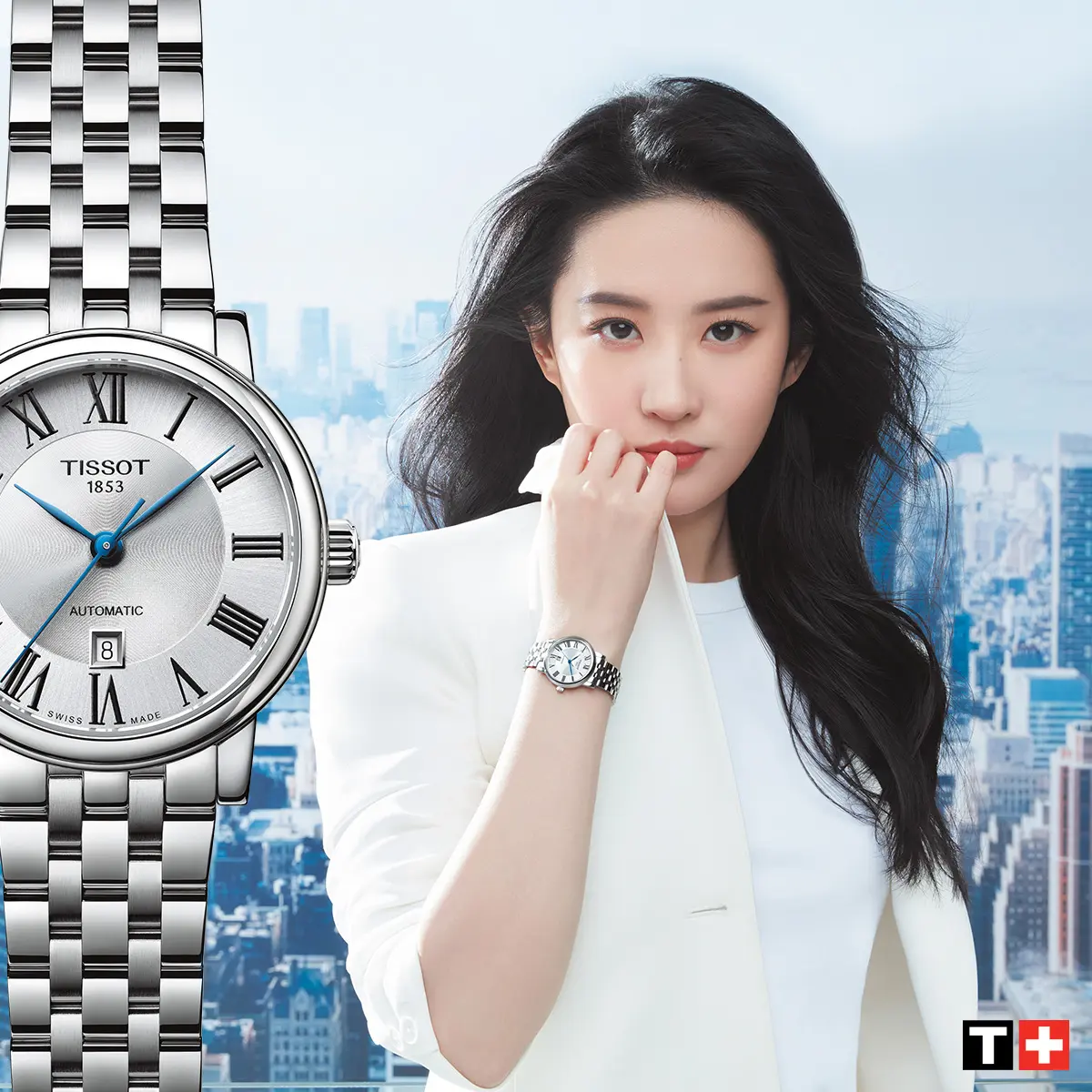 再降！TISSOT 天梭 Carson 石英表 刘亦菲同款