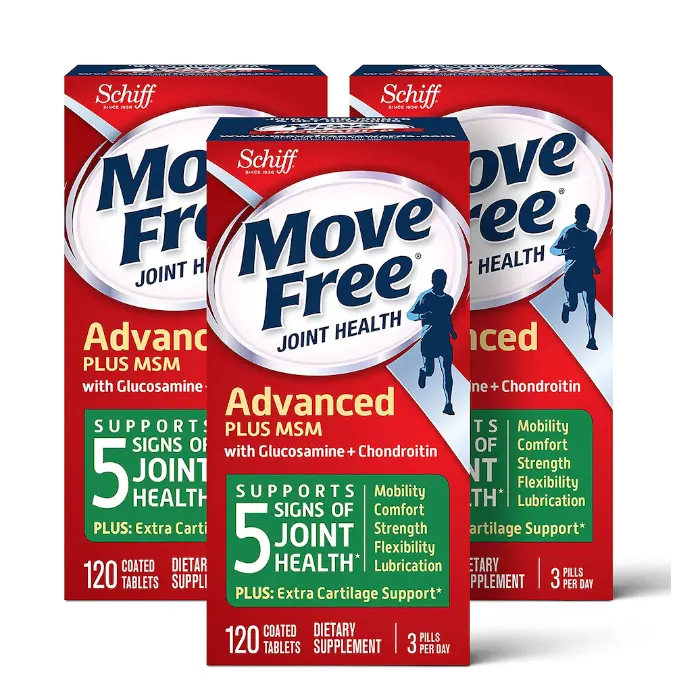 Move Free 绿盒维骨力关节炎止痛配方 120粒*3盒装