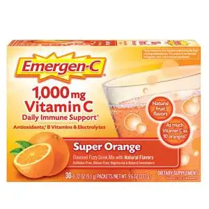 Alacer Emergen-C益满喜维生素C泡腾粉 维C冲饮（30包橙味）