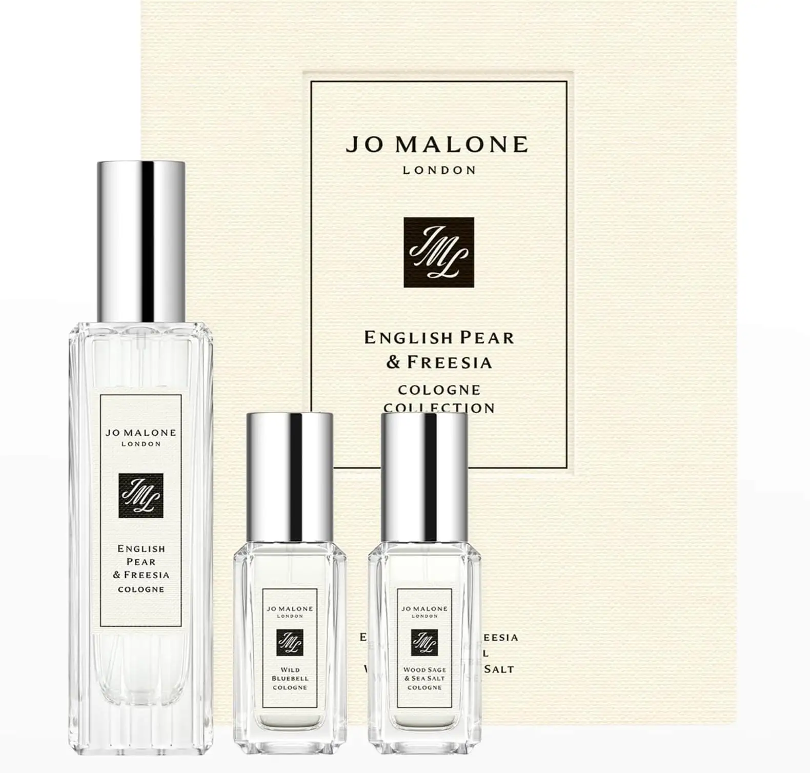 Jo Malone 祖玛珑 英国梨与小苍兰30ml+蓝风铃9ml+鼠尾草与海盐 9ml