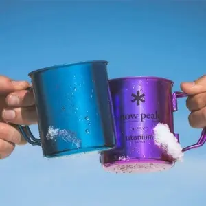 Snow Peak 雪峰 MG-043 可堆叠钛金属单层马克杯450mL