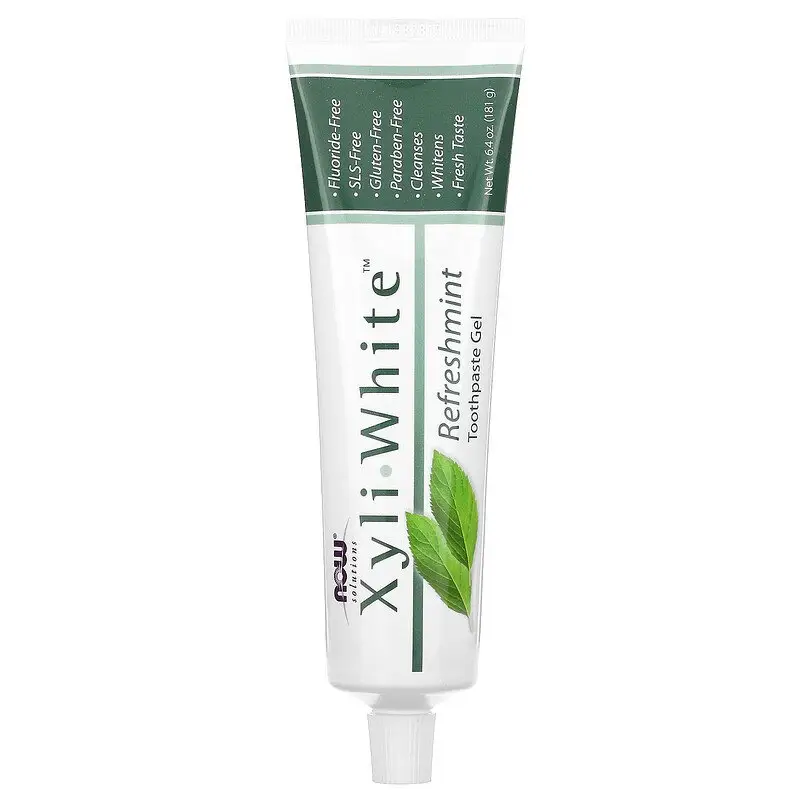 NOW Foods Solutions XyliWhite 无氟牙膏凝胶 薄荷味 181 克
