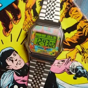 Timex T80 × Coca-Cola® 天美时 可口可乐联名款 时尚钢带方块表
