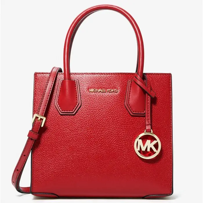 补货！Michael Kors Mercer 红色中号风琴包