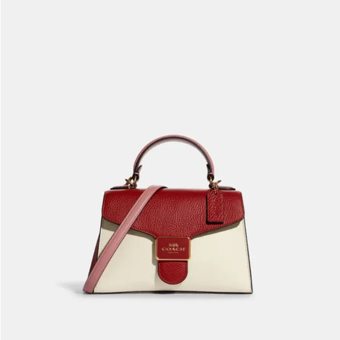 Coach 蔻驰 Pepper Satchel 拼色单肩包