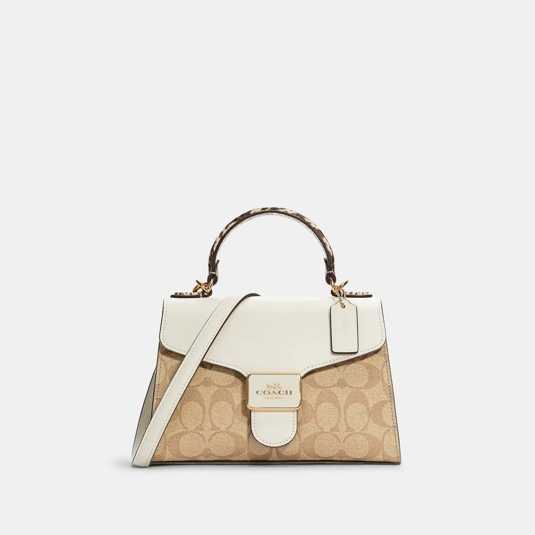 新低价！Coach 蔻驰 Pepper Satchel 老花单肩包
