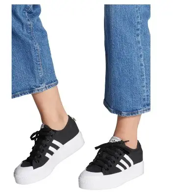 库存浅！Adidas Nizza Platform 厚底运动鞋