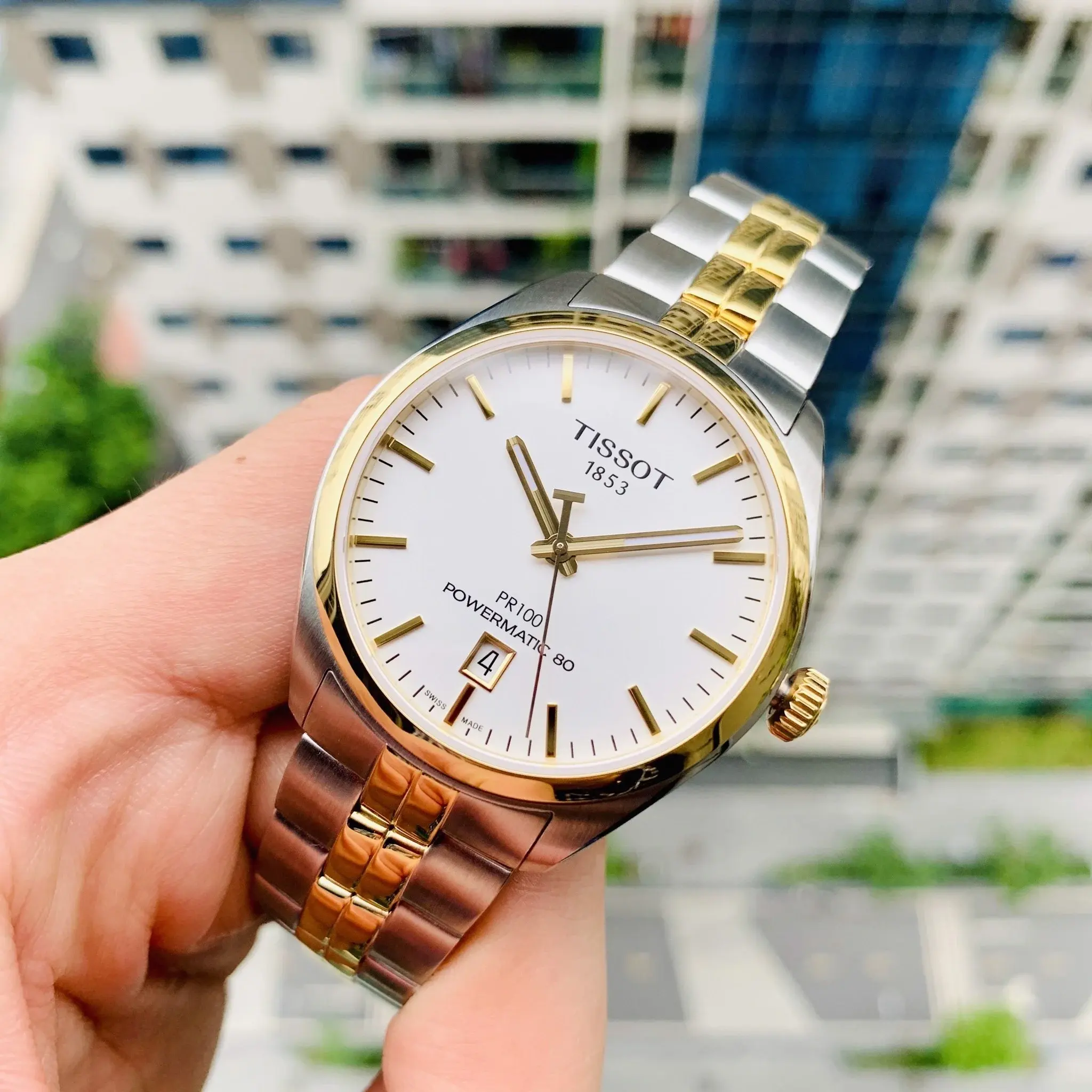 TISSOT 天梭 PR100系列 机械表男士 T101.407.22.031.00