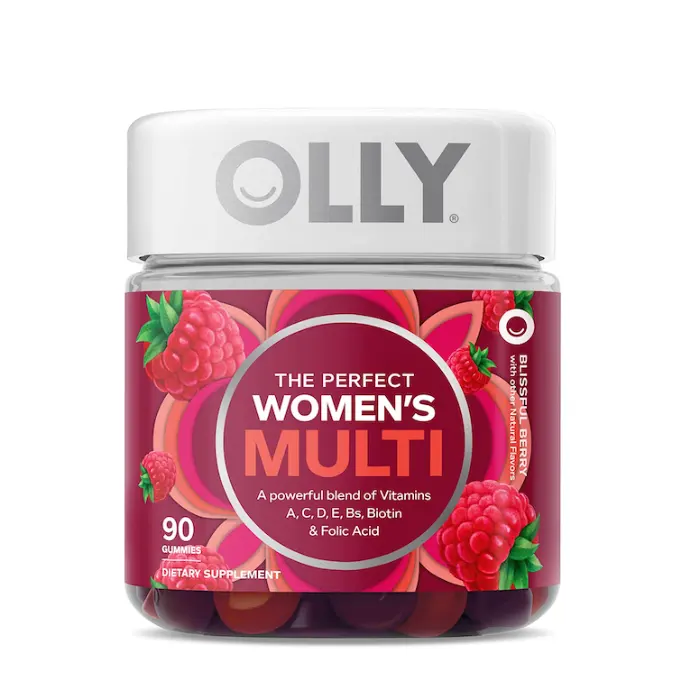 Olly multi 女性复合维生素 90粒 维B维叶酸软糖