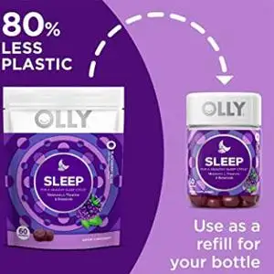 Olly sleep褪黑素助眠软糖 60粒（补充装）