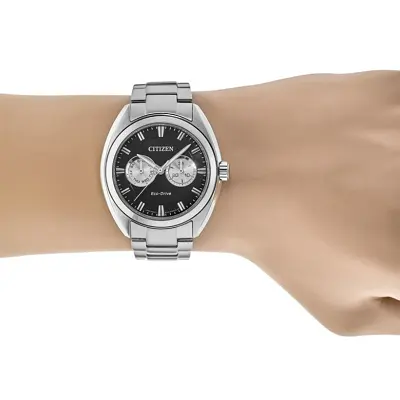 Citizen 西铁城 Paradex 系列 银黑色男士光动能腕表 BU4010-56E