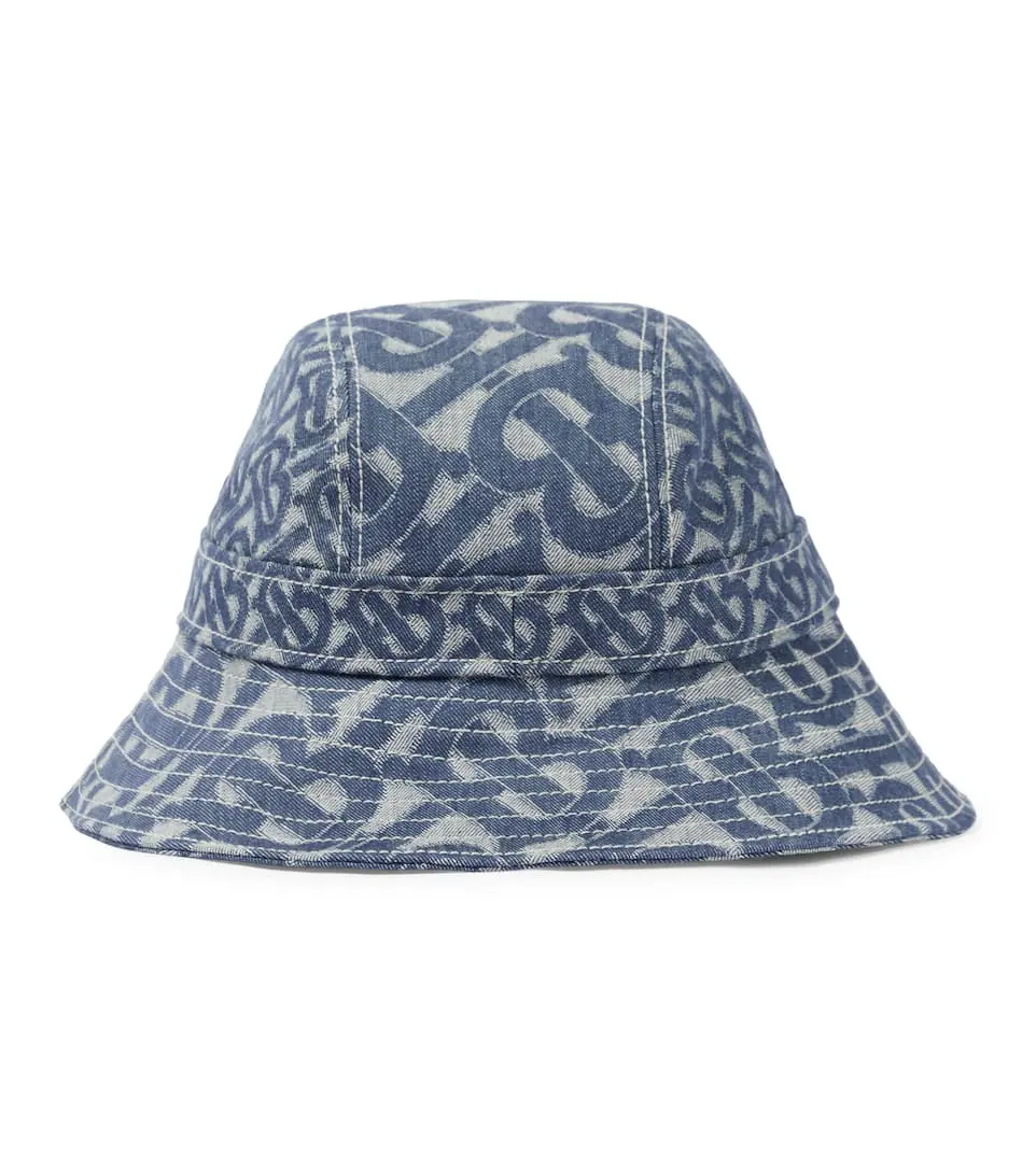 Burberry 巴宝莉新款logo牛仔渔夫帽