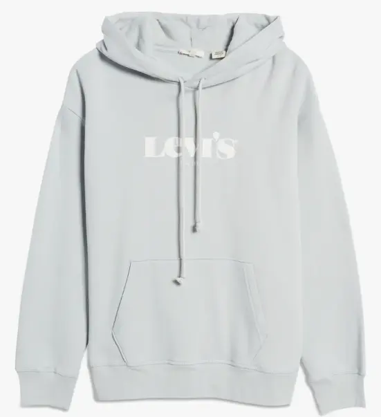 LEVI'S 李维斯 雾霾蓝复古Logo连帽衫