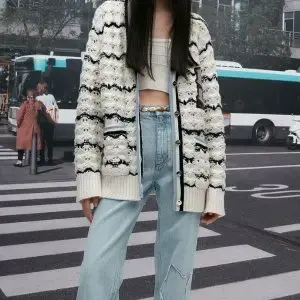 Sandro us：春夏针织衫专场 封面 Wendy 同款学院风外套￥1759