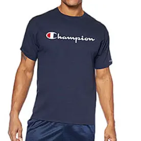 Champion 冠军男女同款短袖草写logo 多色可选