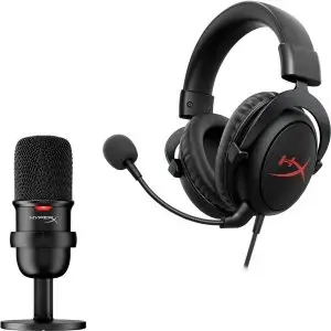 HyperX SoloCast 电容麦克风 + Cloud Core 7.1声道 有线游戏耳麦