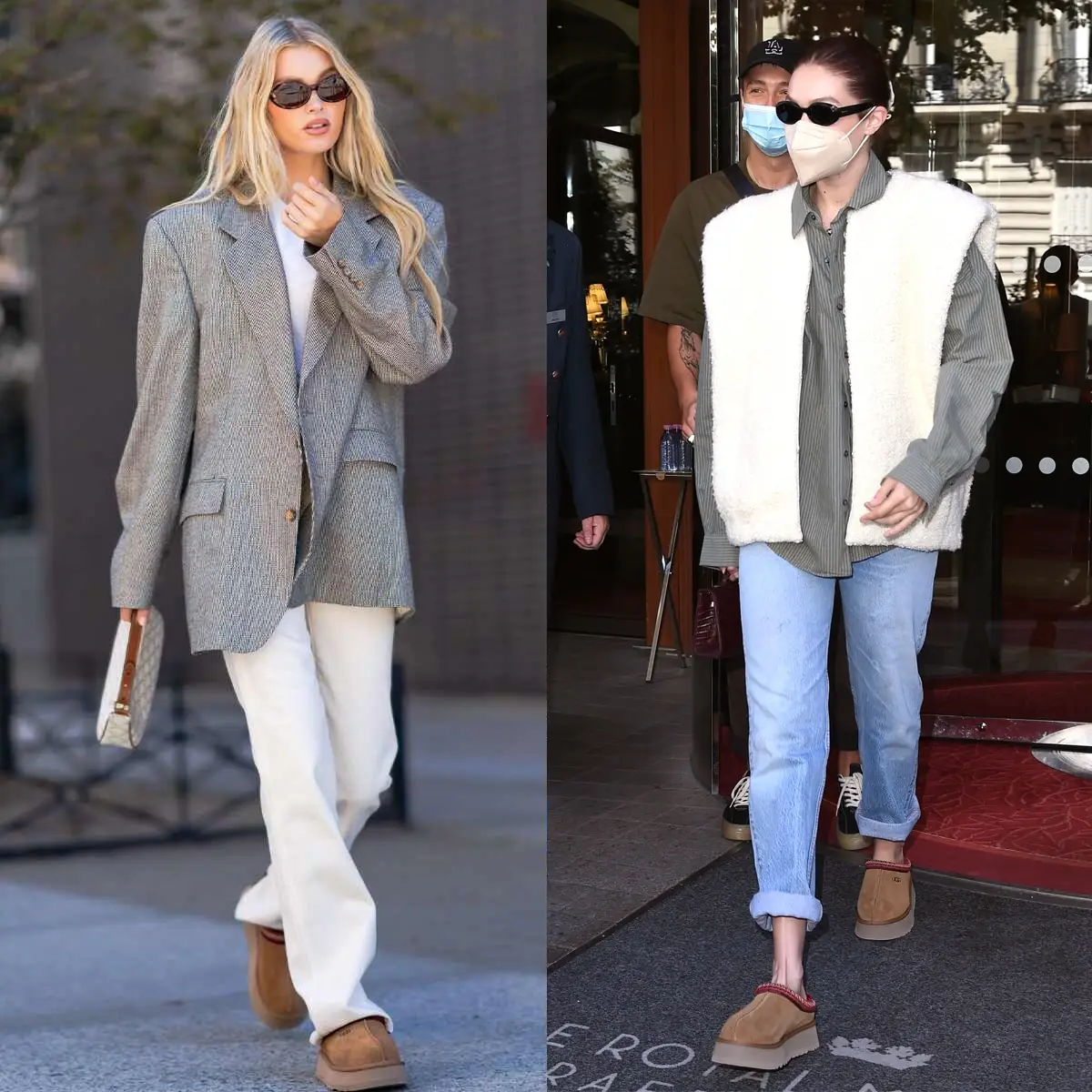 UGG Tazz 厚底穆勒鞋