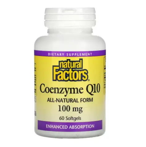 Natural Factors  辅酶 Q10软凝胶 100mg 60 粒