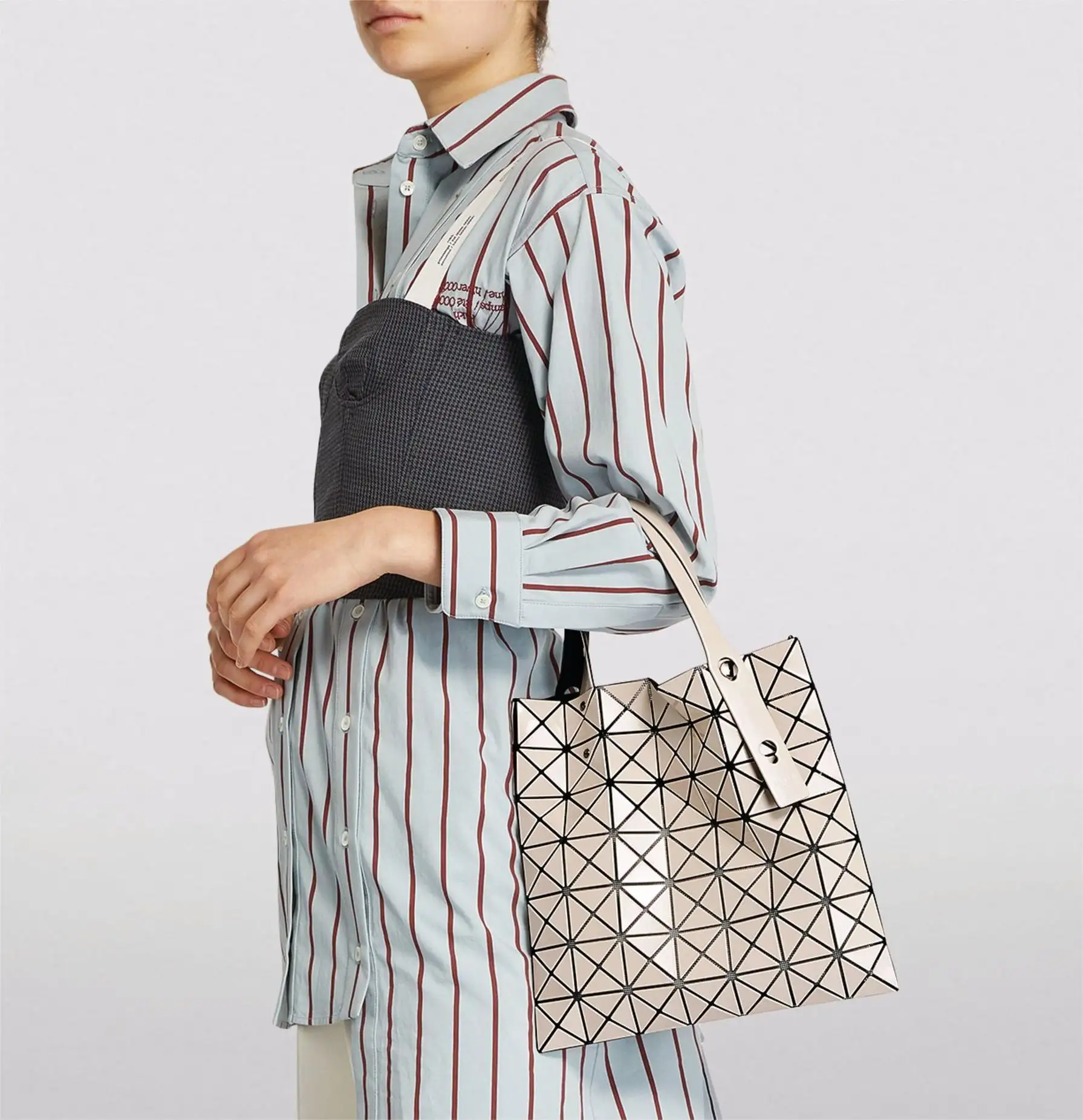 Bao Bao Issey Miyake 三宅一生 米色七格托特包