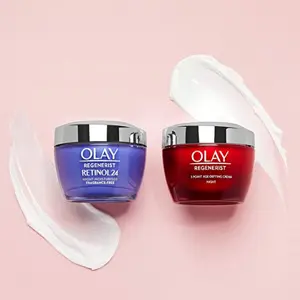 Olay 玉兰油 新生塑颜3点强效抗衰老保湿面霜50ml+视黄醇夜间保湿霜晚霜50ml
