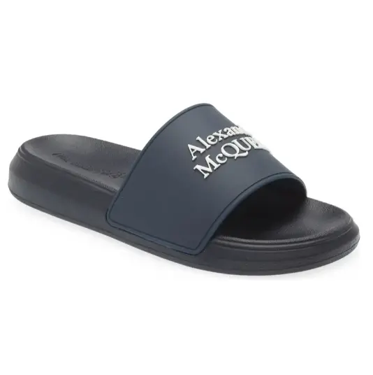 Alexander McQueen 麦昆 Logo拖鞋