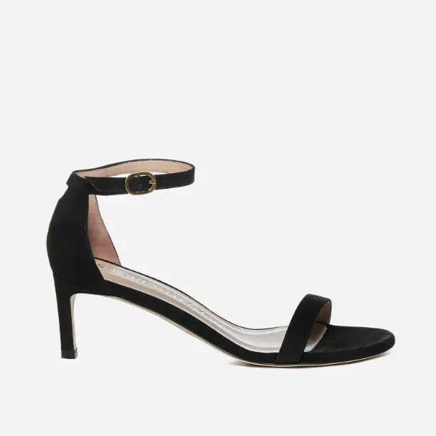 Stuart Weitzman 一字带黑色经典高跟鞋