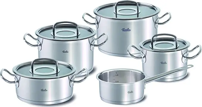 Fissler 菲仕乐 OPC 不锈钢烹饪锅具，9件，黑色