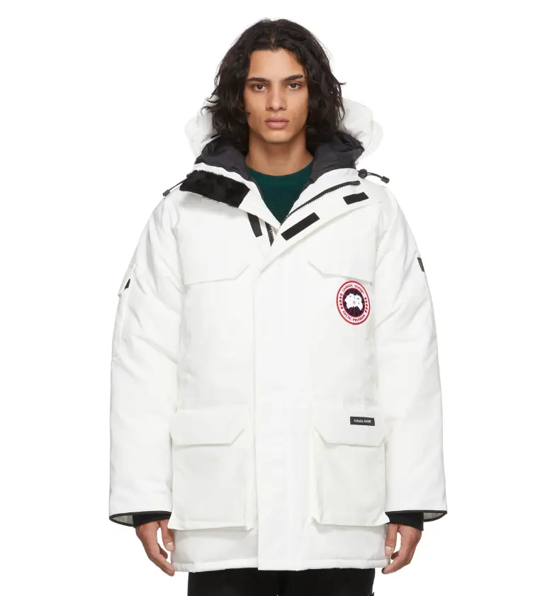 CANADA GOOSE 加鹅 白色远征无毛领羽绒服男款