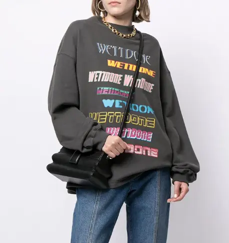 We11done 弹幕 logo 卫衣