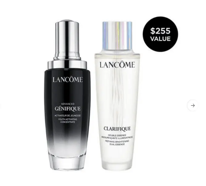 Lancôme 兰蔻 小黑瓶75ml+极光水150ml 4.4折$100约（686元）