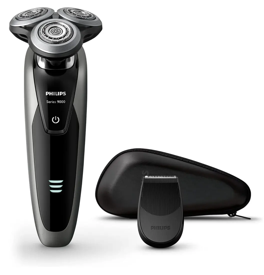 Philips 飞利浦 9000 系列 男士电动剃须刀 72 刀片 旋转式 浴室剃须 可整体清洗 带修剪器 S9161/12